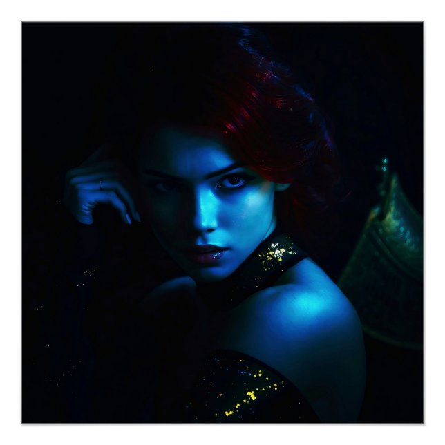 Poster La beauté mystique aux cheveux roux (Devant)