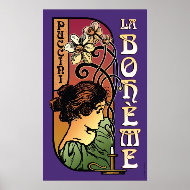 Poster La Boheme, Opéra (Devant)