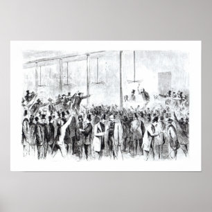 Poster La bourse des valeurs de Gallagher (gravure)