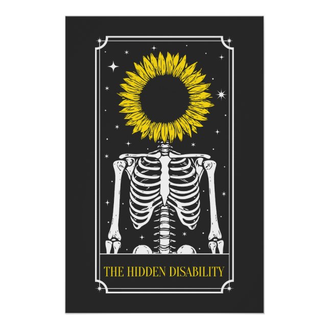 Poster La carte de tarot de sensibilisation au handicap c (Devant)