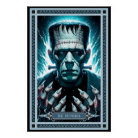 La carte Monster Tarot de Frankenstein