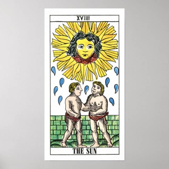 Poster La carte Sun Tarot (Devant)