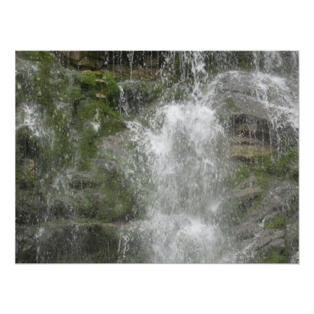 Poster La cascade de La Chute dans le parc national de Fo (Devant)