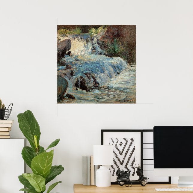 Poster La Cascade de Twachtman, Impressionnisme Vintage (Bureau à domicile)