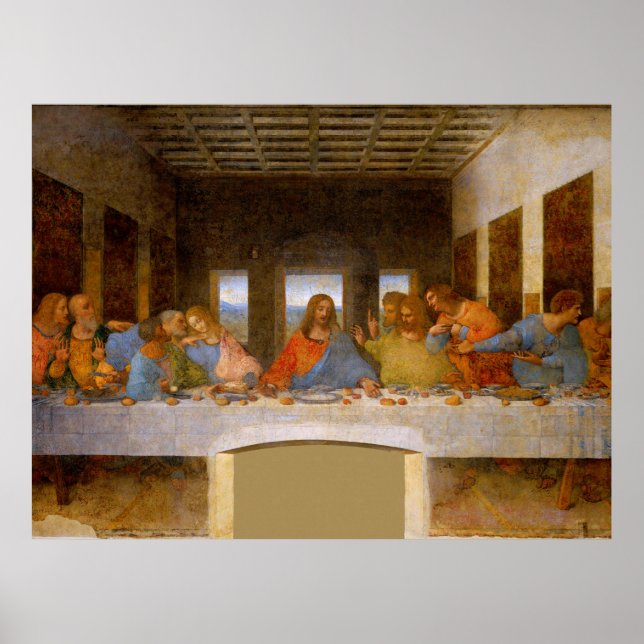 Poster La Cène de Da Vinci Beaux-Arts Classique (Devant)