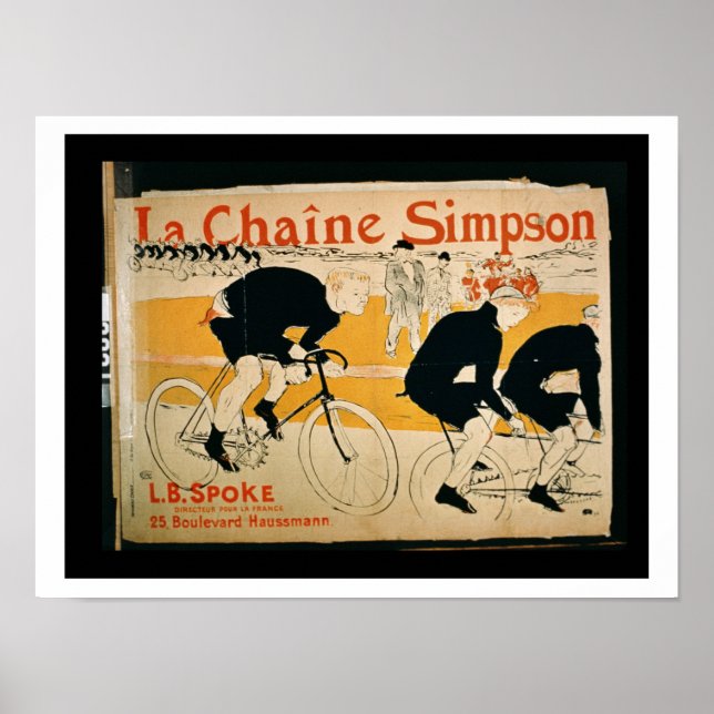 Poster "La Chaîne Simpson", Paris (litho couleur) (Devant)
