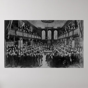 Poster La Chambre des communes, 1833