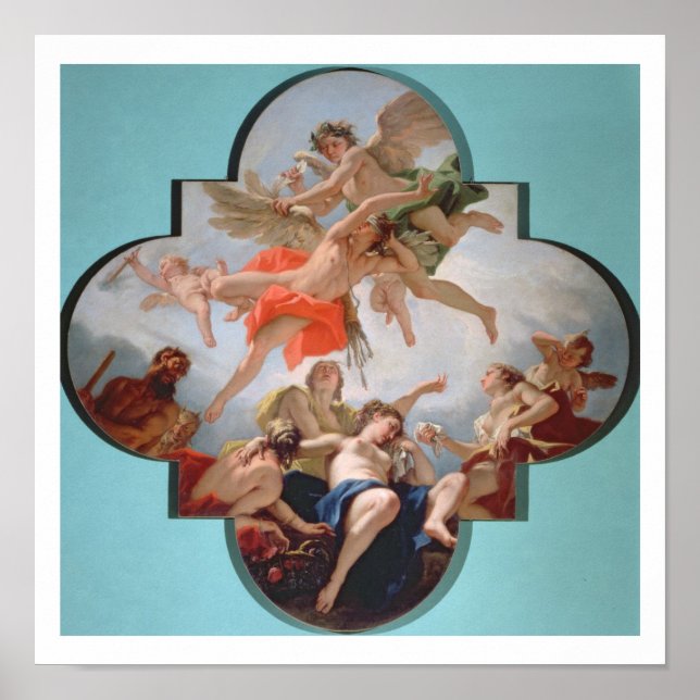 Poster La Châtiment de Cupidon (huile sur toile) (Devant)