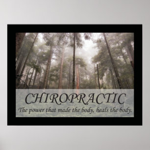 Poster La chiropractie guérit les énonciations de