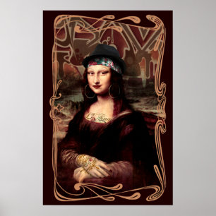 Poster La Chola Mona Lisa