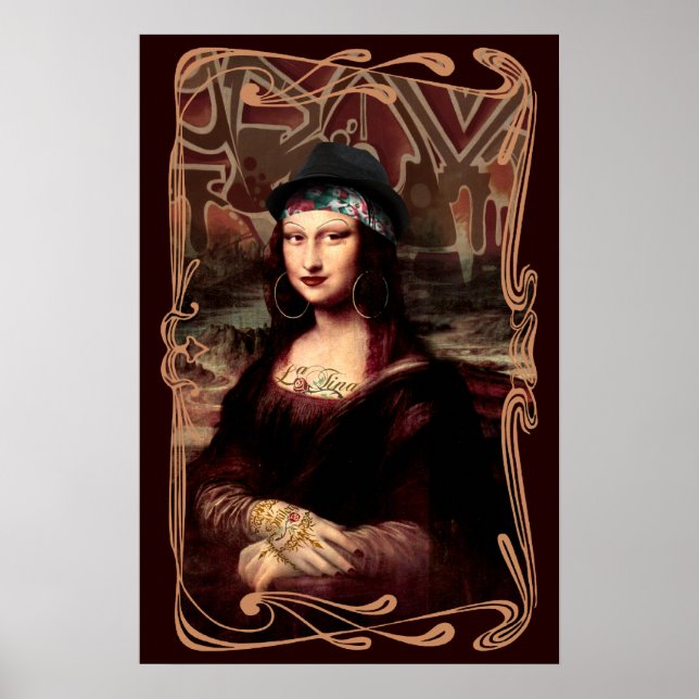 Poster La Chola Mona Lisa (Devant)