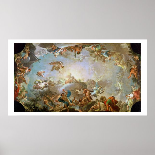 Poster La Chute des Géants assaillit Olympus, 1764 (oi (Devant)