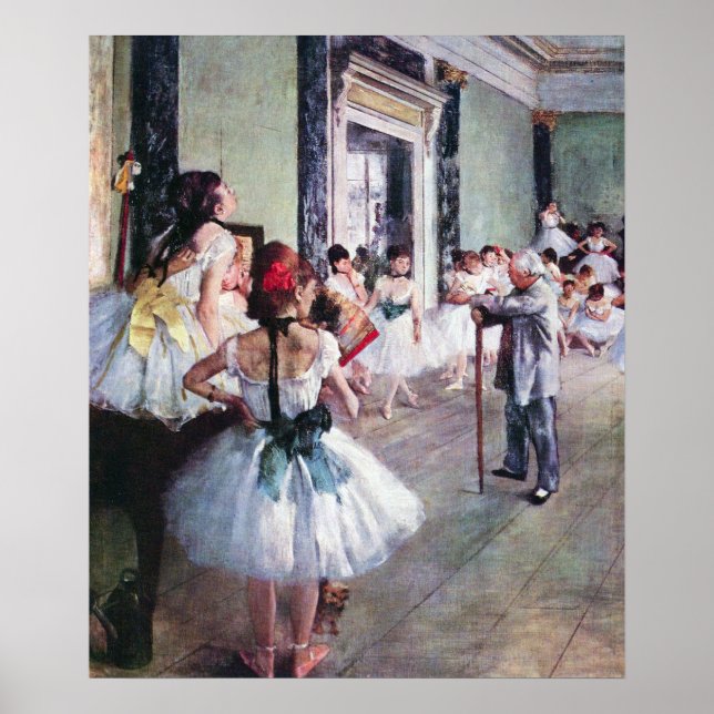 Poster La Classe de Danse par Edgar Degas, Art de Ballet  (Devant)