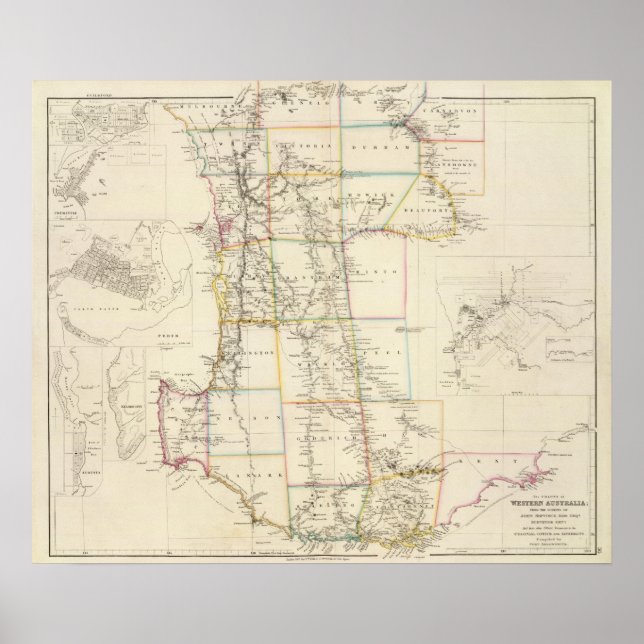 Poster La colonie de l'Australie occidentale (Devant)