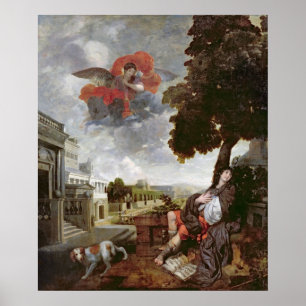 Poster La conversion de St. Augustine, c.1663