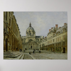 Poster La cour du vieux Sorbonne, 1886
