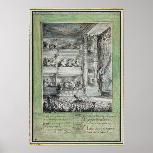 Poster La couronne de Voltaire au Théâtre Français (Devant)