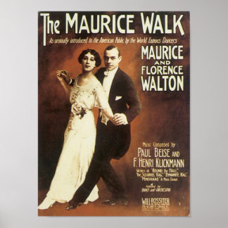 Poster La couverture Vintage du carnet de chansons Mauric