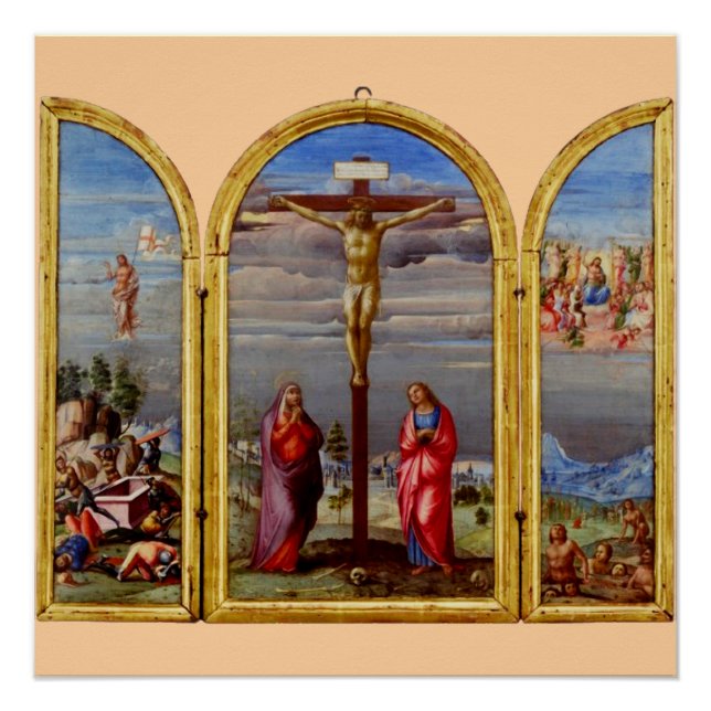 Poster La Crucifixion de Francesco Granacci (Devant)