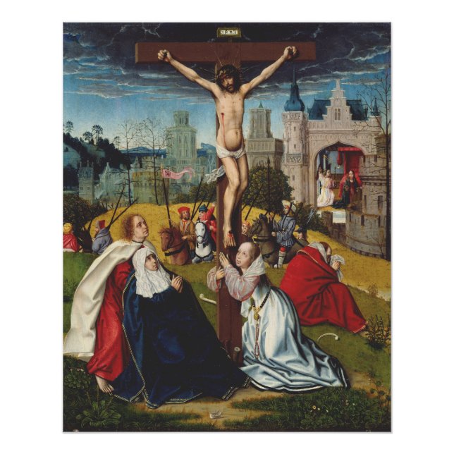 Poster La Crucifixion de Jésus par Jan Provost (Devant)