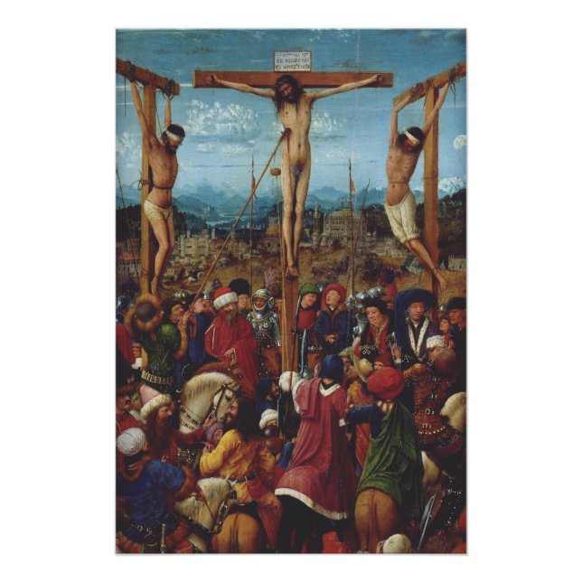 Poster La Crucifixion de Van Eyck (Devant)