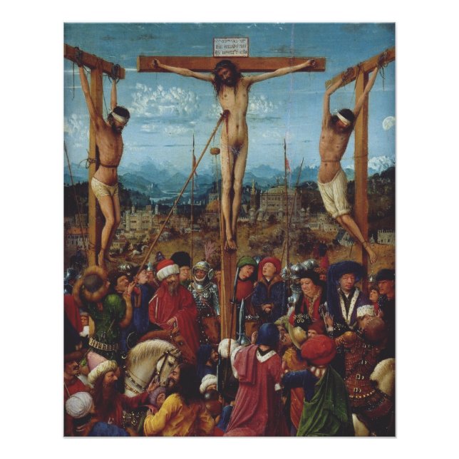 Poster La Crucifixion de Van Eyck (Devant)