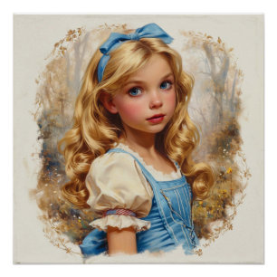 Poster La curiosité du Pays des Merveilles d'Alice : la f
