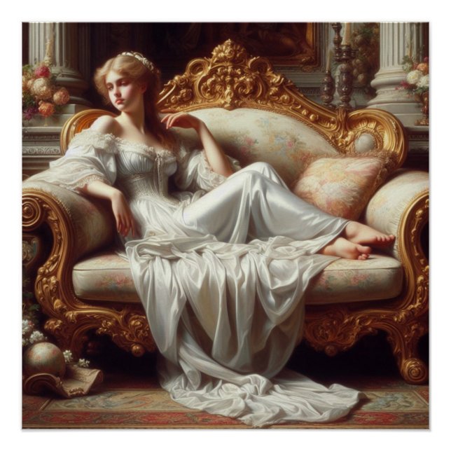 Poster La dame au repos (Devant)