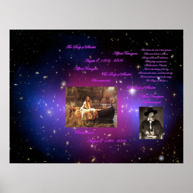 Poster La Dame de Shalott (Devant)