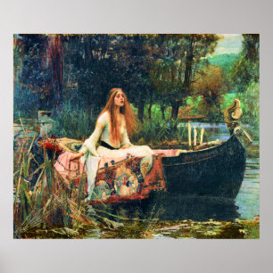 Poster La Dame de Shalott par John William Waterhouse