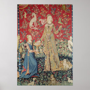 Poster La Dame et la licorne : 'Goût'