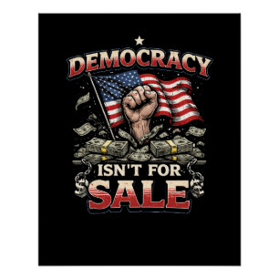 Poster La démocratie n'est pas à vendre
