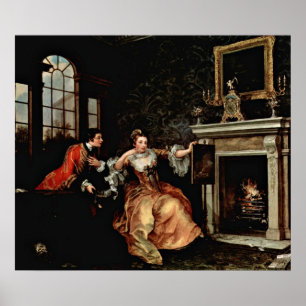 Poster La Dernière prise de la dame. par William Hogarth