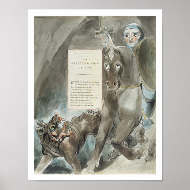 Poster La descente d'Odin, un Ode, des poèmes du (Devant)