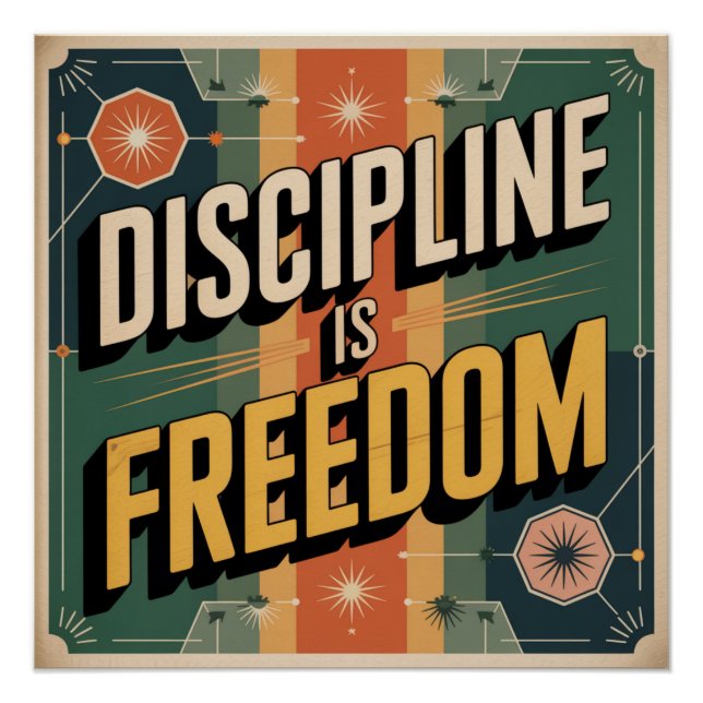 Poster La Discipline Est La Liberté (Devant)