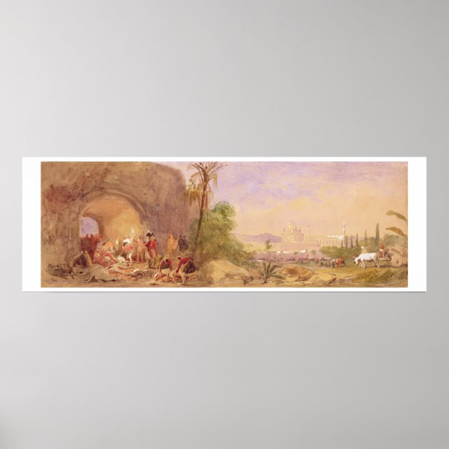 Poster La Discovery of Tipu's body at the Water Gate at (Devant)