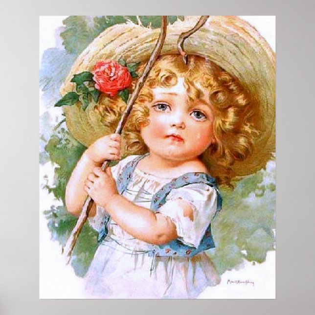 Poster La douce petite fille d'été de Maud Humphrey (Devant)