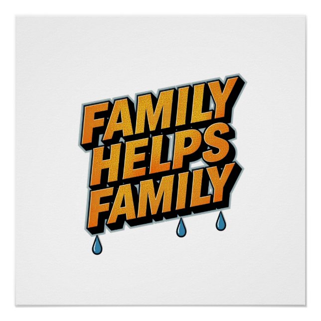 Poster La famille aide la famille (Devant)
