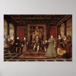 Poster La famille d'Henri VIII :