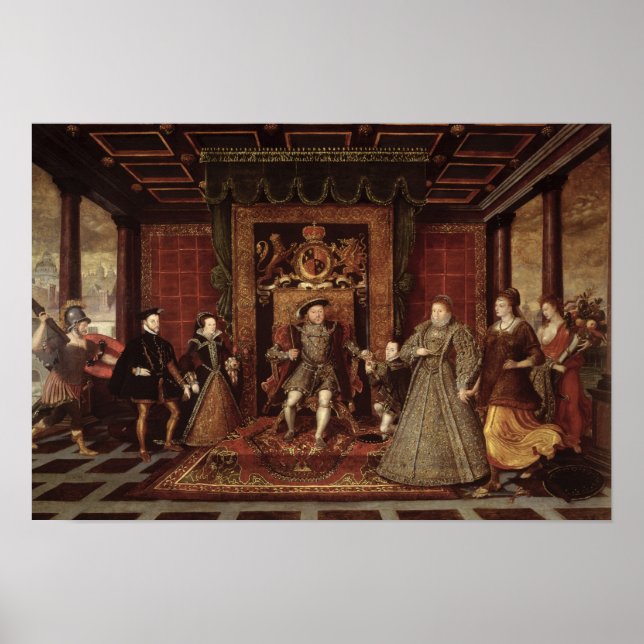 Poster La famille d'Henri VIII : (Devant)