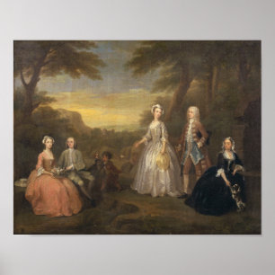 Poster La famille Jones, c.1730-1