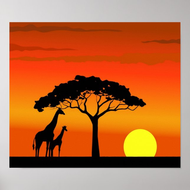 Poster La faune afrika (Devant)