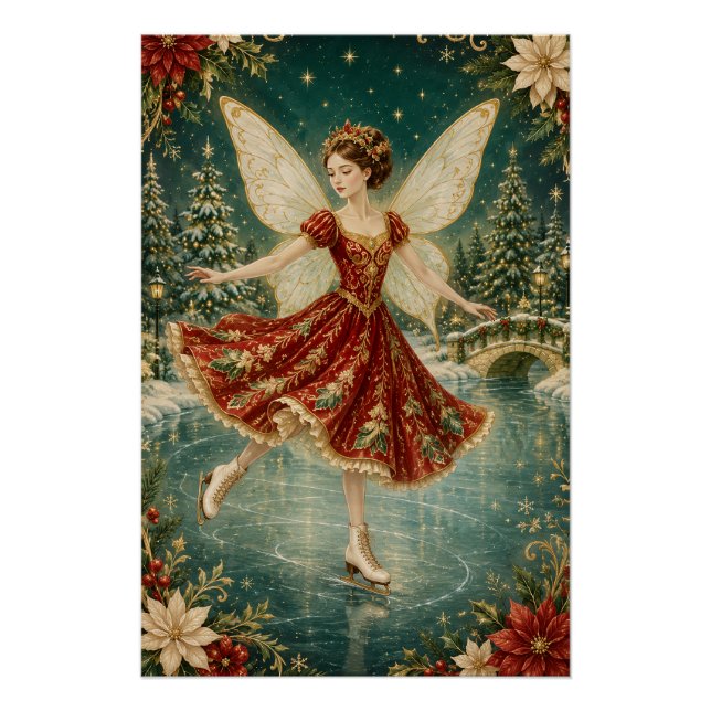 Poster La Fée de Glace de Noël (Devant)