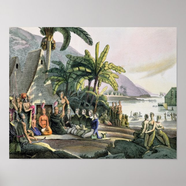 Poster La fête de l'Expédition et le roi Kamehameha I (Devant)