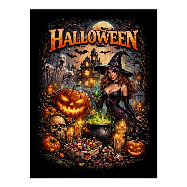 Poster La fête nocturne de la sorcière (Devant)