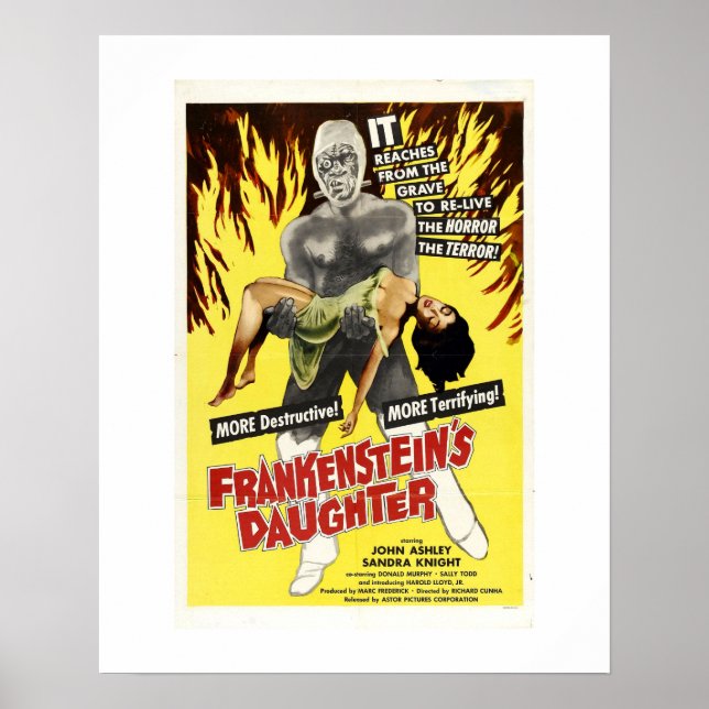 Poster La fille de Frankenstein (Devant)