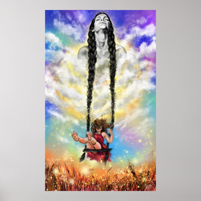 Poster La Fille En Moi - Sentiment - Peinture Art (Devant)