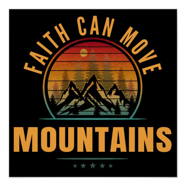 Poster La foi peut déplacer des montagnes (Devant)