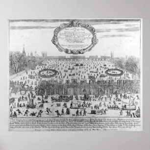 Poster La foire de Frost de l'hiver de la Tamise