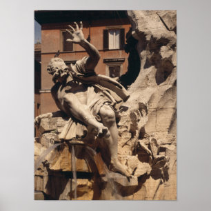 Poster La Fontaine des Quatre Rivières